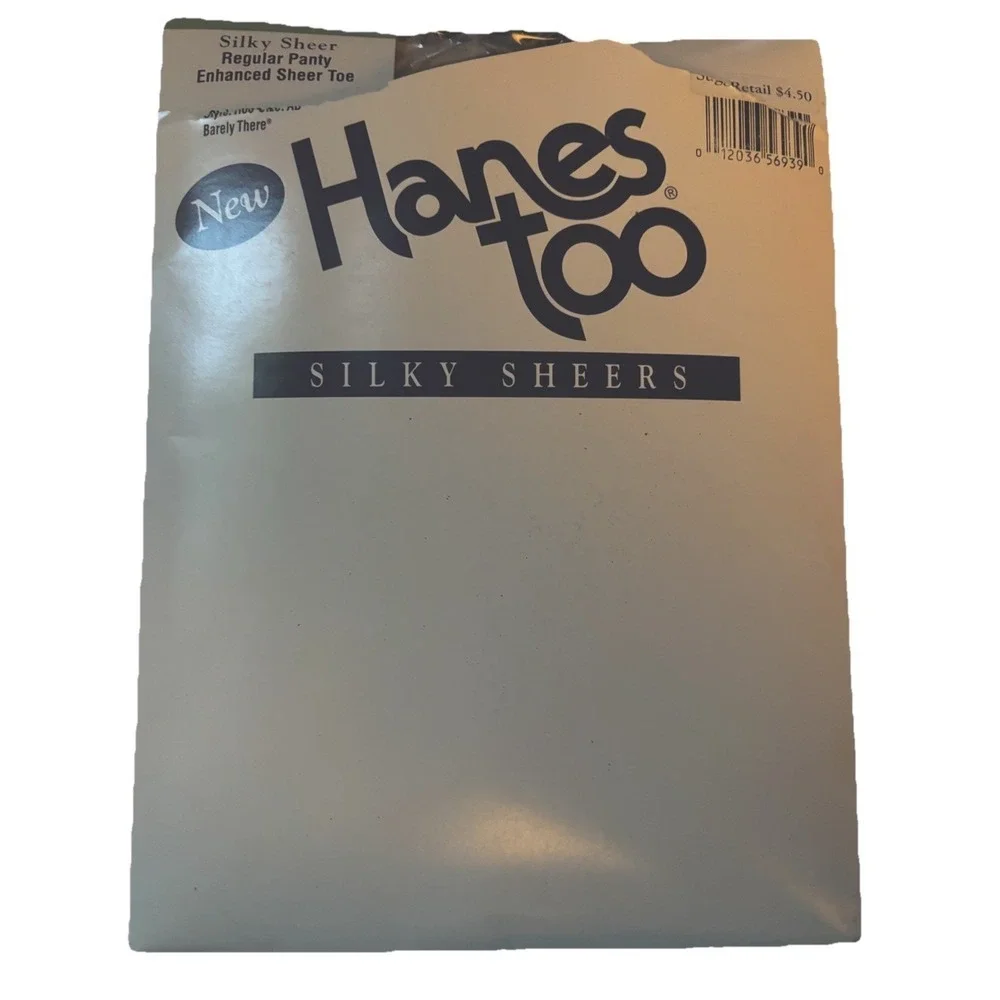 Hanes Too Pantyhose NOS 1997 Little‎ Color Control Top Size AB Barely There H60